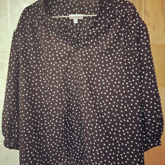 Jane Lamerton Tops - Jane Lamerton Polka Dot Top Size 16